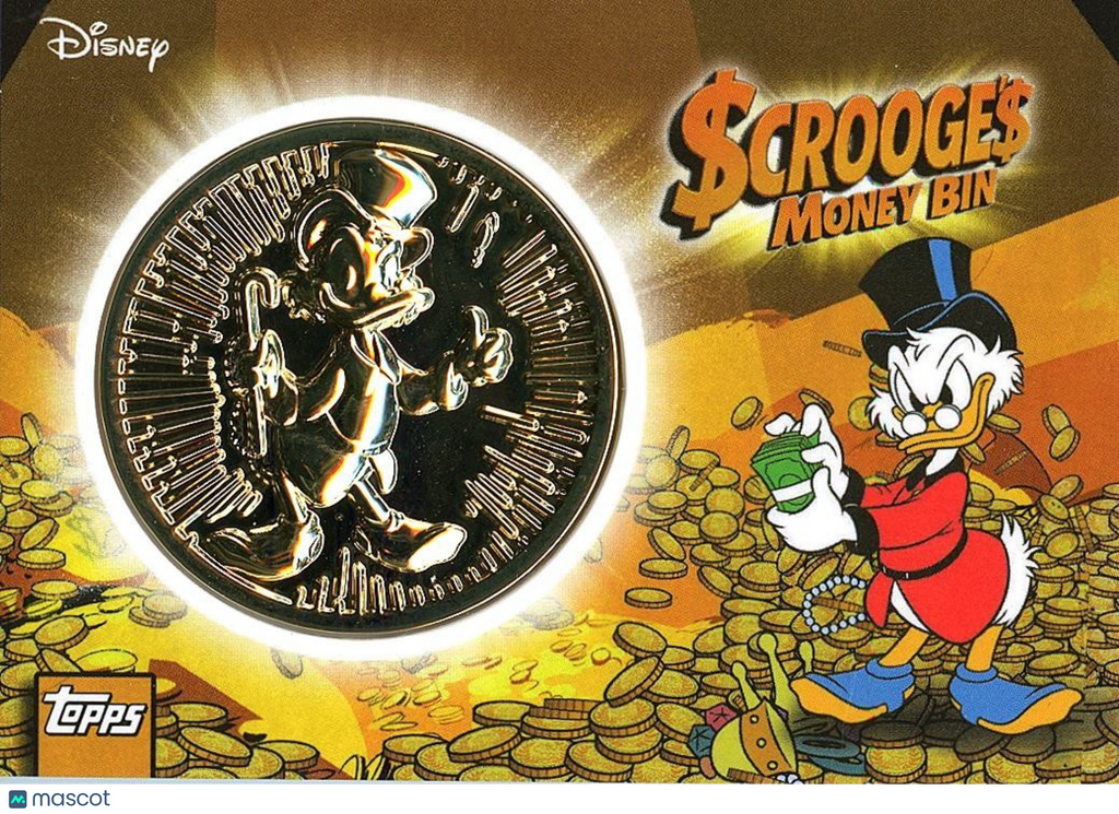 Scrooge's Money Bin 2026 Topps NEON Coin Relic SSP Disney #SMB1