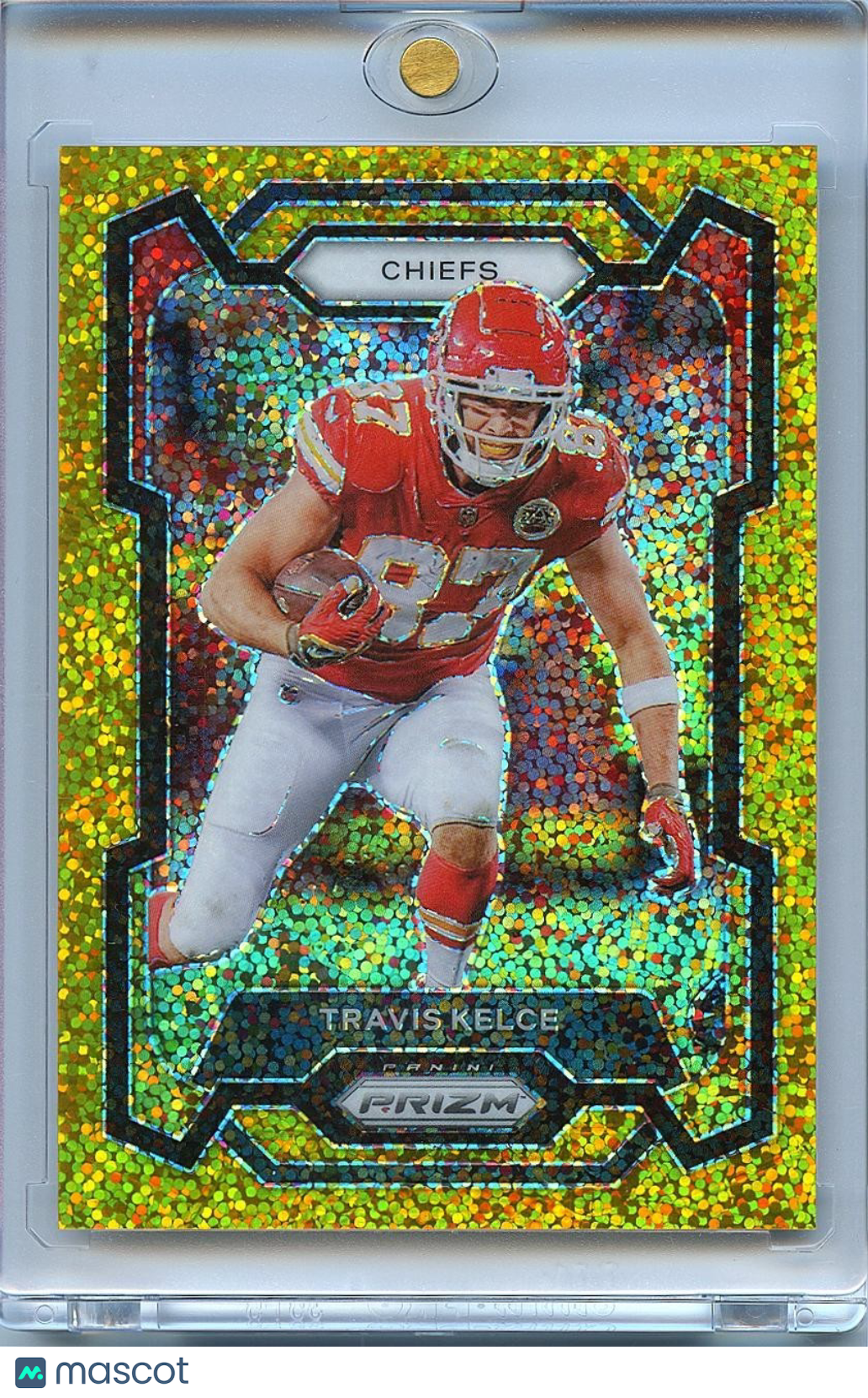 Travis Kelce 2022 Prizm GOLD Sparkle Prizm SSP Kansas City Chiefs 14/24 #151