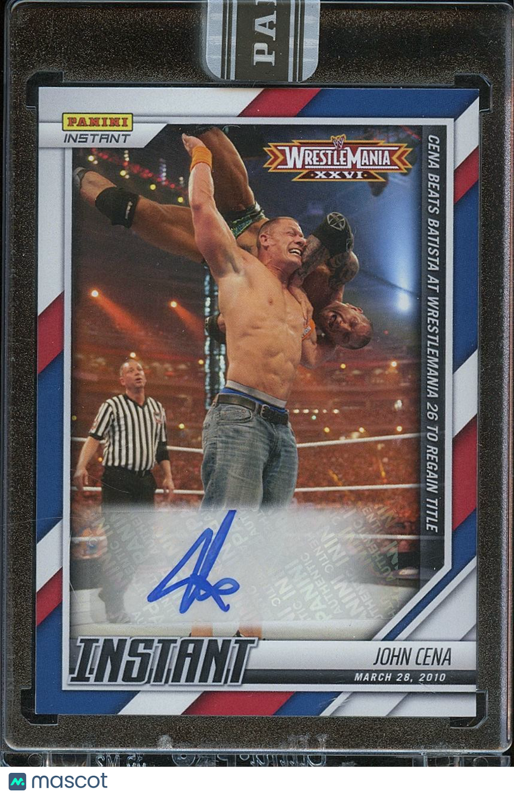 John Cena 2022 Panini Instant WrestleMania Auto Autograph SSP WWE Wrestling 3/5