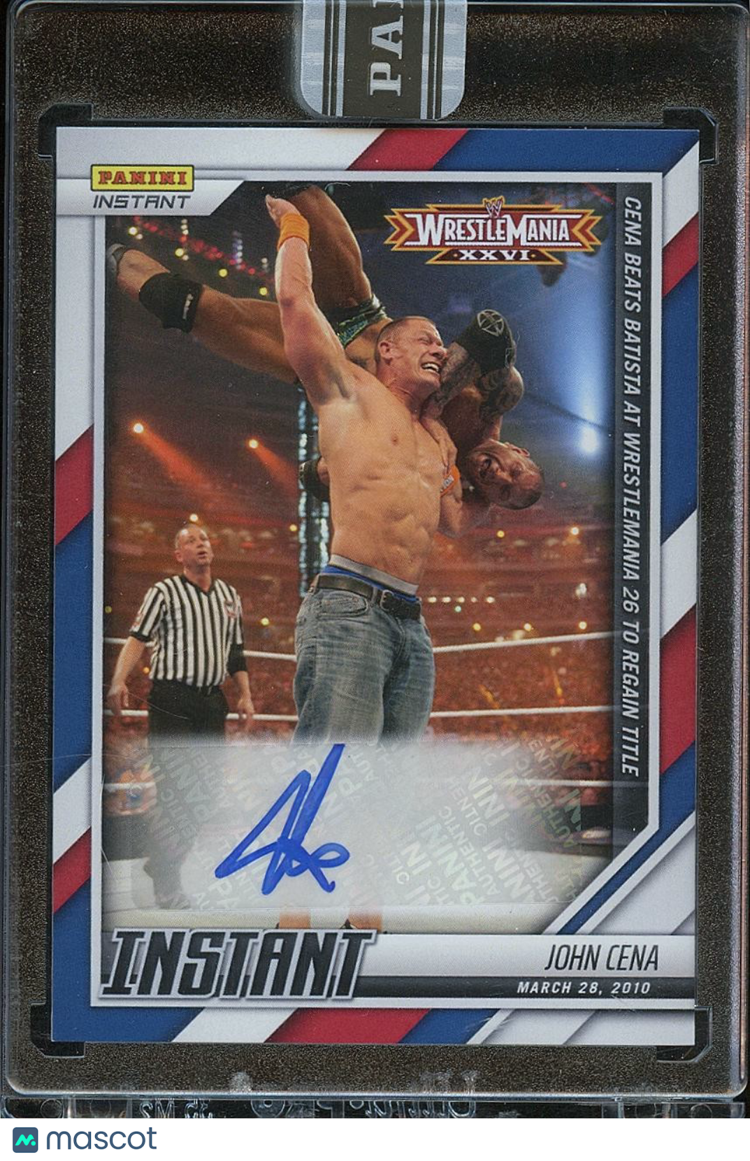 John Cena 2022 Panini Instant WrestleMania Auto Autograph SSP WWE Wrestling 3/5