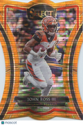 John Ross III 2019 Select Orange Pulsar Prizm SSP Cincinnati Bengals 4/11