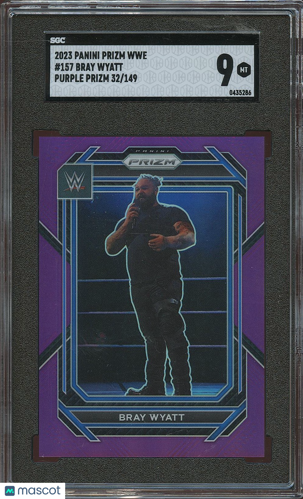 Bray Wyatt 2023 Prizm Purple Prizm WWE Wrestling 32/149 #157 SGC 9