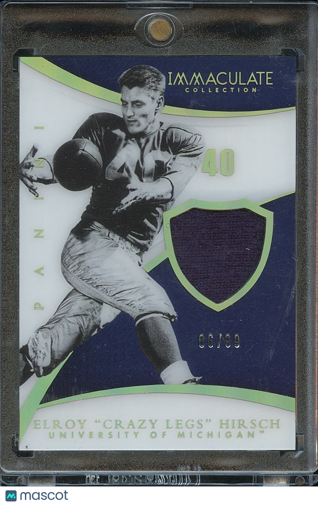 Elroy Hirsch Crazy Legs 2015 Immaculate Game Worn Patch Michigan Wolverines /99