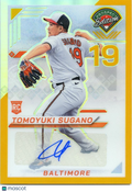 Tomoyuki Sugano 2025 Prospect Edition GOLD Auto Autograph RC Orioles 9/10