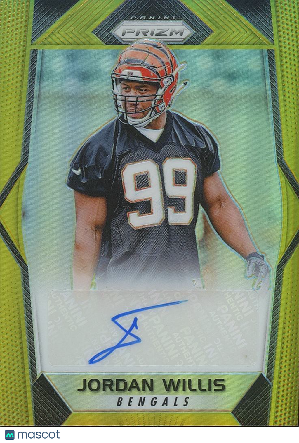 Jordan Willis 2017 Prizm GOLD Prizm Auto Autograph RC Cincinnati Bengals 10/10