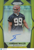 Jordan Willis 2017 Prizm GOLD Prizm Auto Autograph RC Cincinnati Bengals 10/10