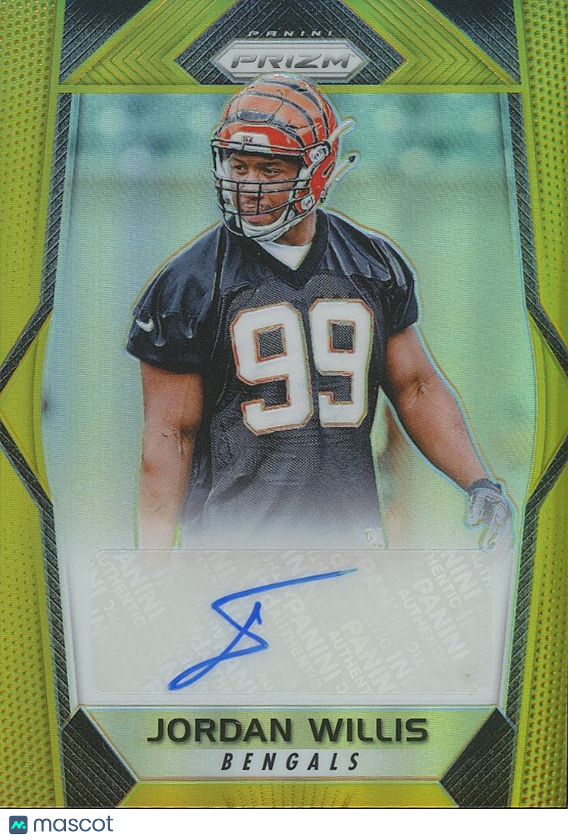 Jordan Willis 2017 Prizm GOLD Prizm Auto Autograph RC Cincinnati Bengals 10/10