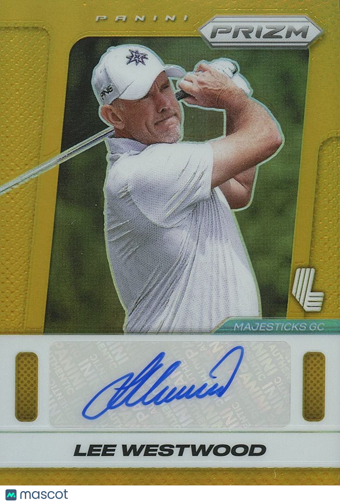 Lee Westwood 2025 Prizm LIV Golf GOLD Auto Autograph 3/10 Majesticks