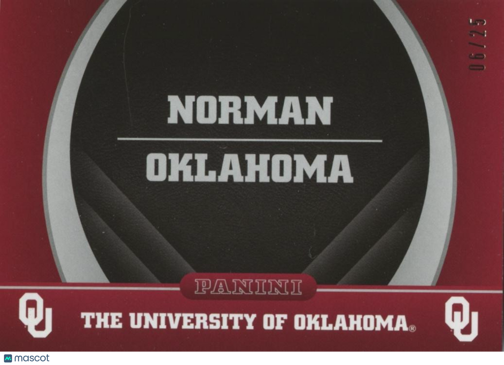 Norman The University of Oklahoma 2016 Panini Multisport BLACK Sooners 6/25