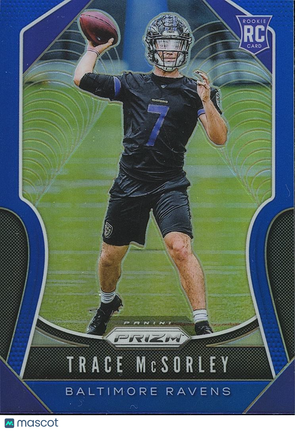 Trace Mcsorley 2019 Select Retail BLUE Prizm SSP Rookie RC Baltimore Ravens #309