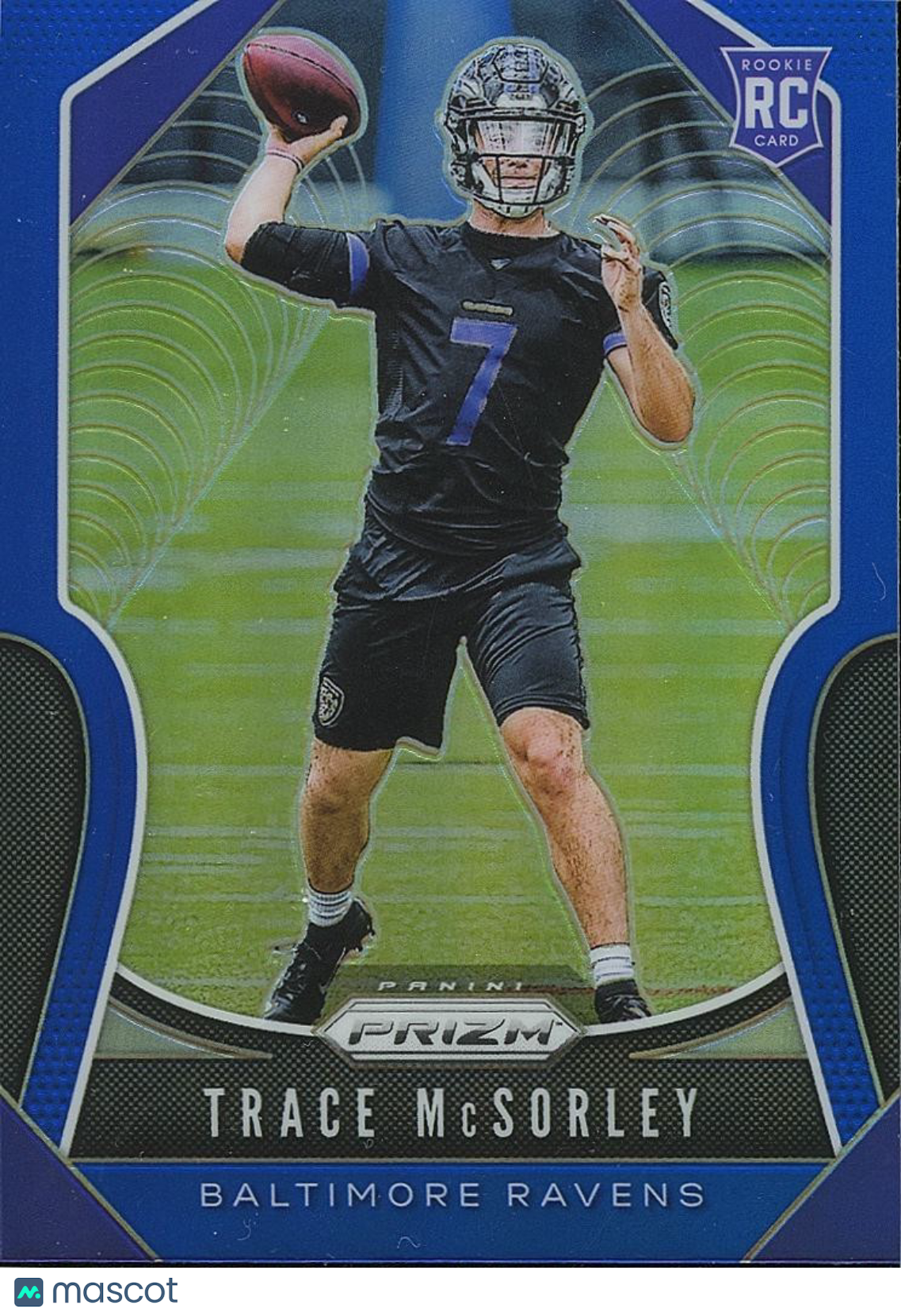 Trace Mcsorley 2019 Select Retail BLUE Prizm SSP Rookie RC Baltimore Ravens #309