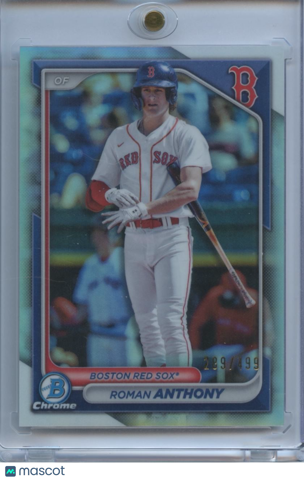 Roman Anthony 2024 Bowman Chrome Refractor Prospect Boston Red Sox 289/499