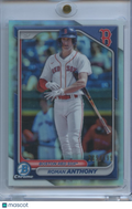 Roman Anthony 2024 Bowman Chrome Refractor Prospect Boston Red Sox 289/499