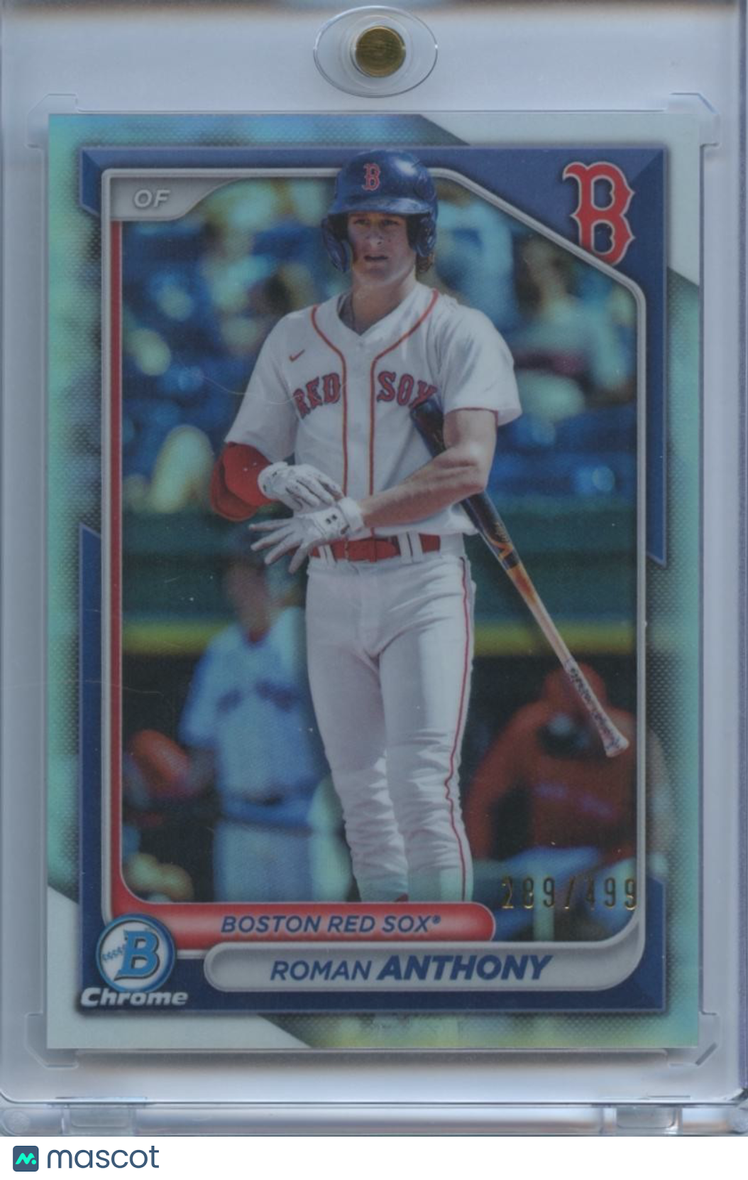 Roman Anthony 2024 Bowman Chrome Refractor Prospect Boston Red Sox 289/499