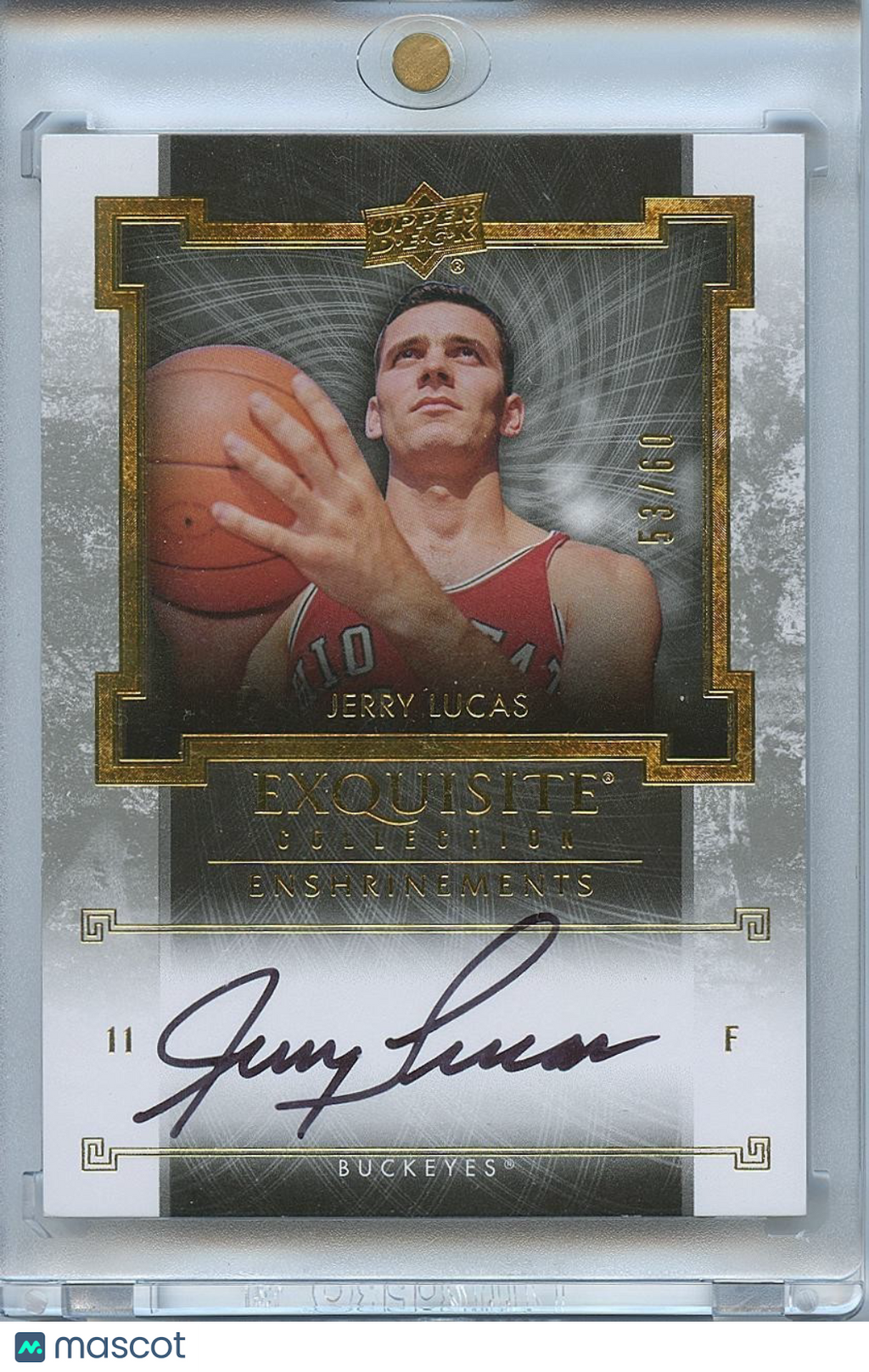 Jerry Lucas 2013-14 Upper Deck Exquisite Auto Autograph Ohio State Buckeyes /60