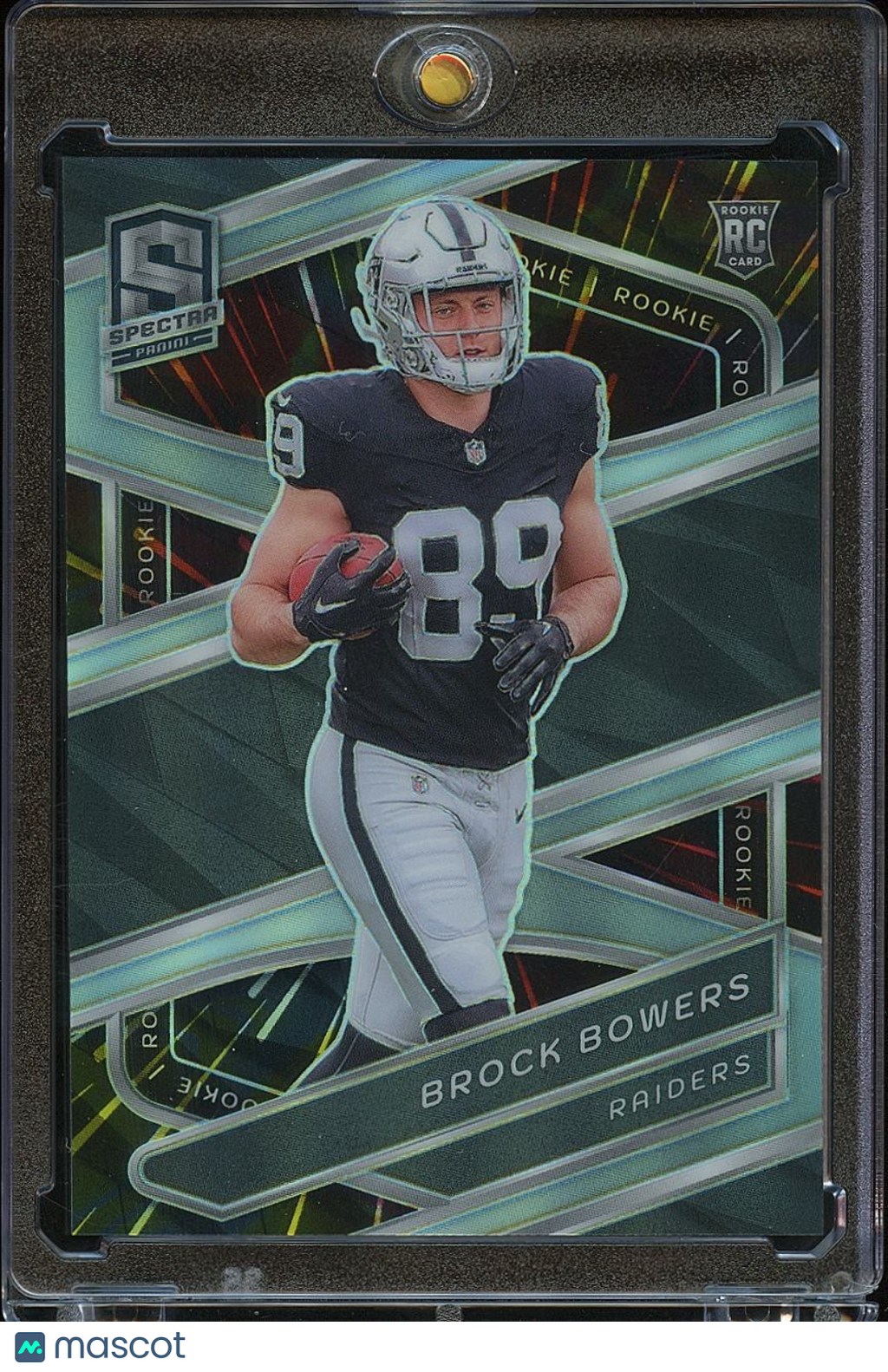 Brock Bowers 2024 Spectra Prizm Rookie RC Las Vegas Raiders 68/75 #116