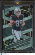 Brock Bowers 2024 Spectra Prizm Rookie RC Las Vegas Raiders 68/75 #116