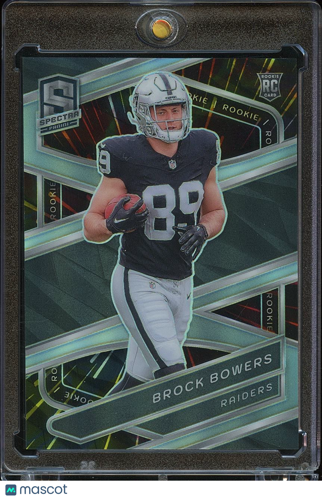 Brock Bowers 2024 Spectra Prizm Rookie RC Las Vegas Raiders 68/75 #116
