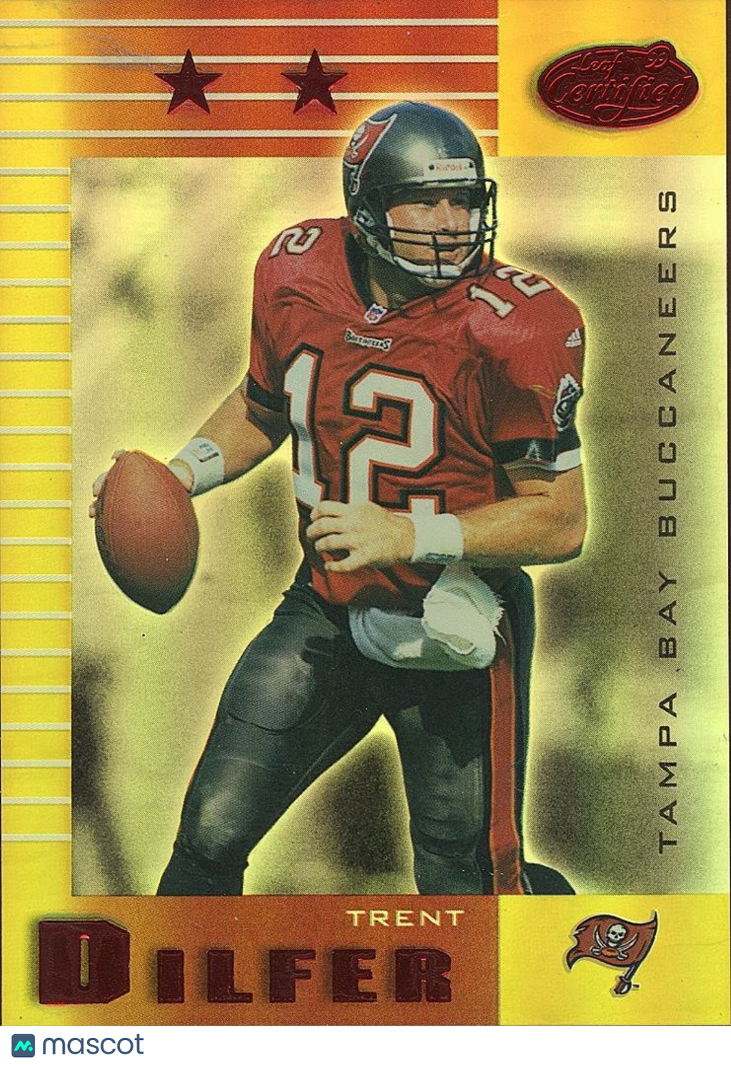 Trent Dilfer 1999 Leaf Certified 2 Star Mirror GOLD Tampa Bay Buccaneers 35/35