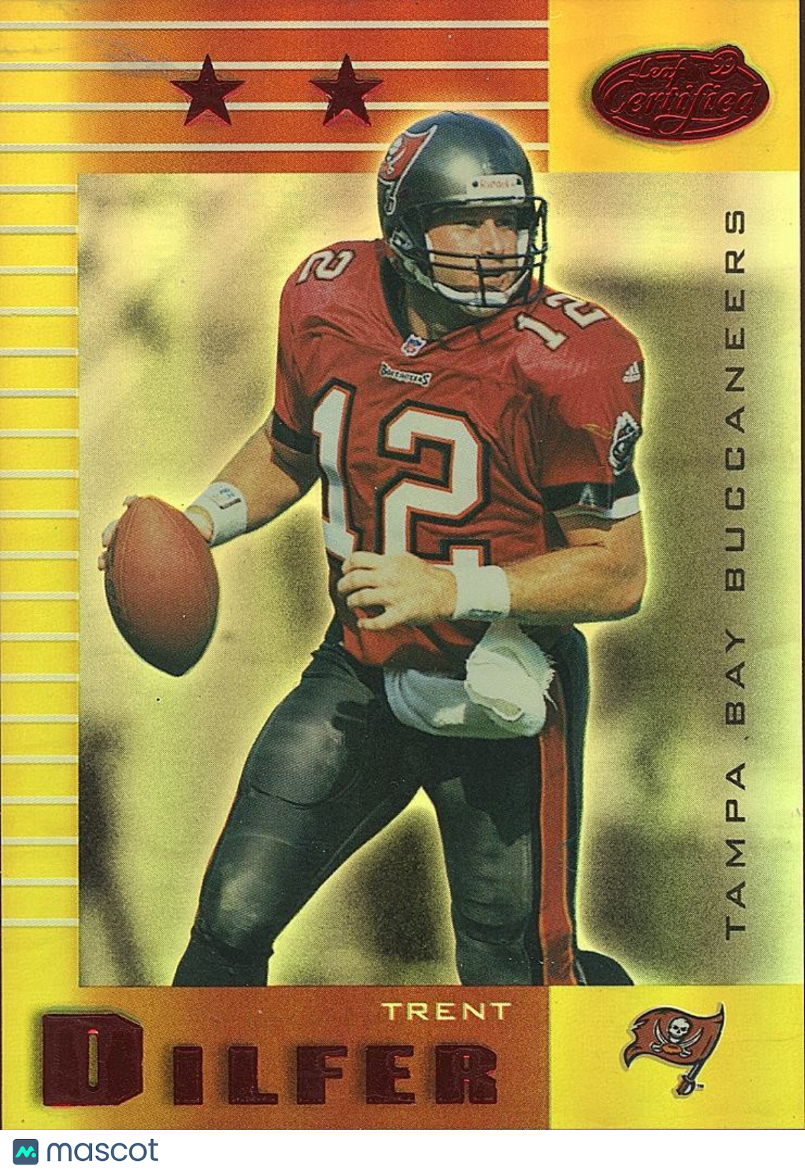Trent Dilfer 1999 Leaf Certified 2 Star Mirror GOLD Tampa Bay Buccaneers 35/35