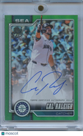 Cal Raleigh 2026 Topps Green On Card Auto Autograph Seattle Mariners 27/99