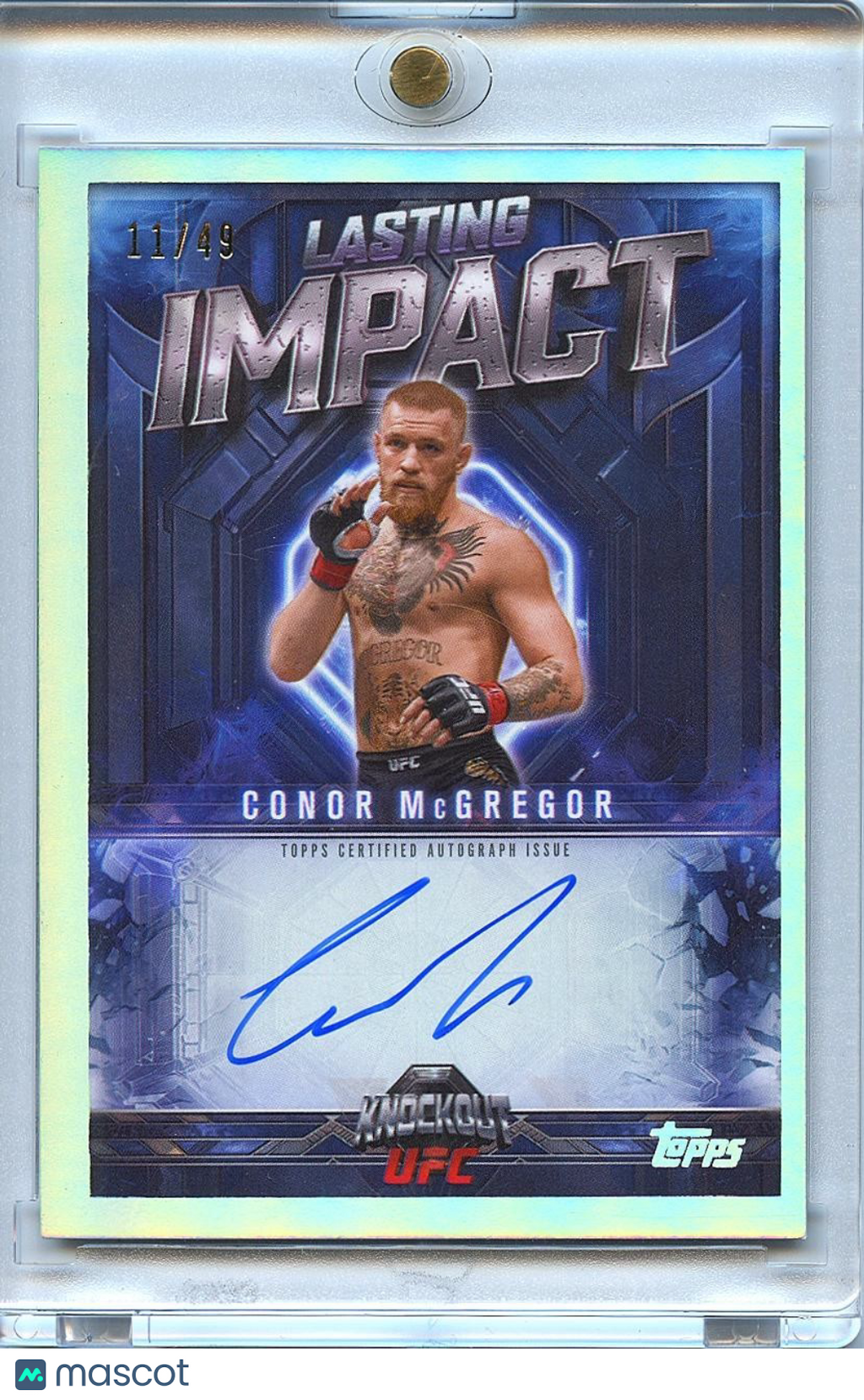 Conor Mcgregor 2025 Topps Knockout On Card Auto Autograph UFC MMA 11/49
