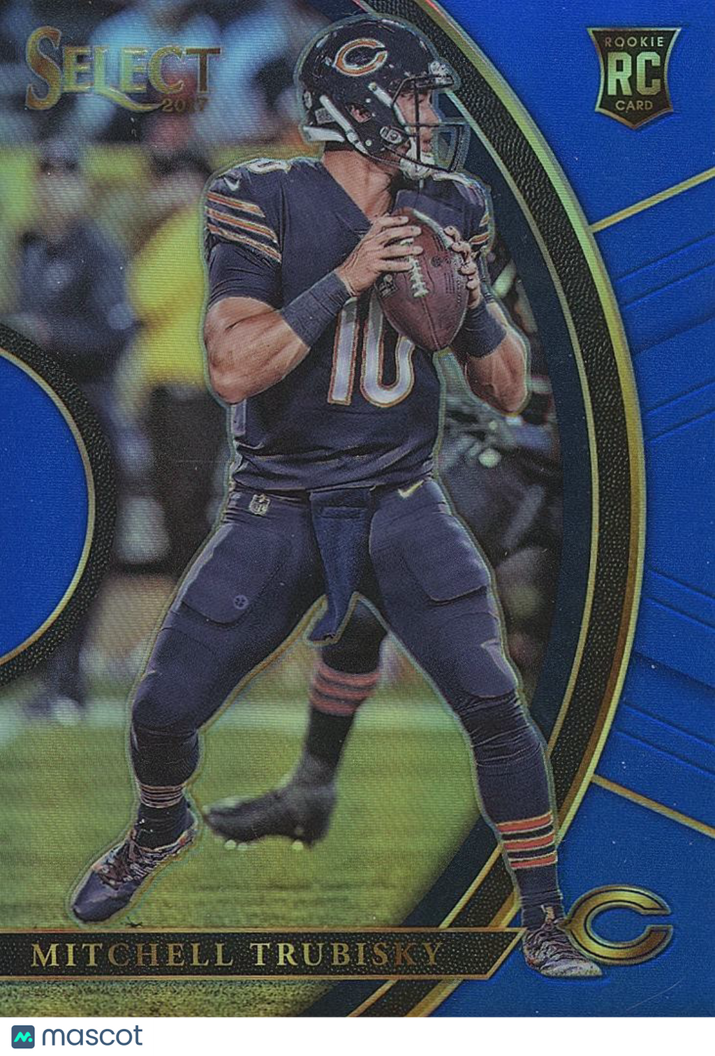 Mitchell Trubisky 2017 Select BLUE Prizm Rookie RC Chicago Bears Bills 7/149 #72