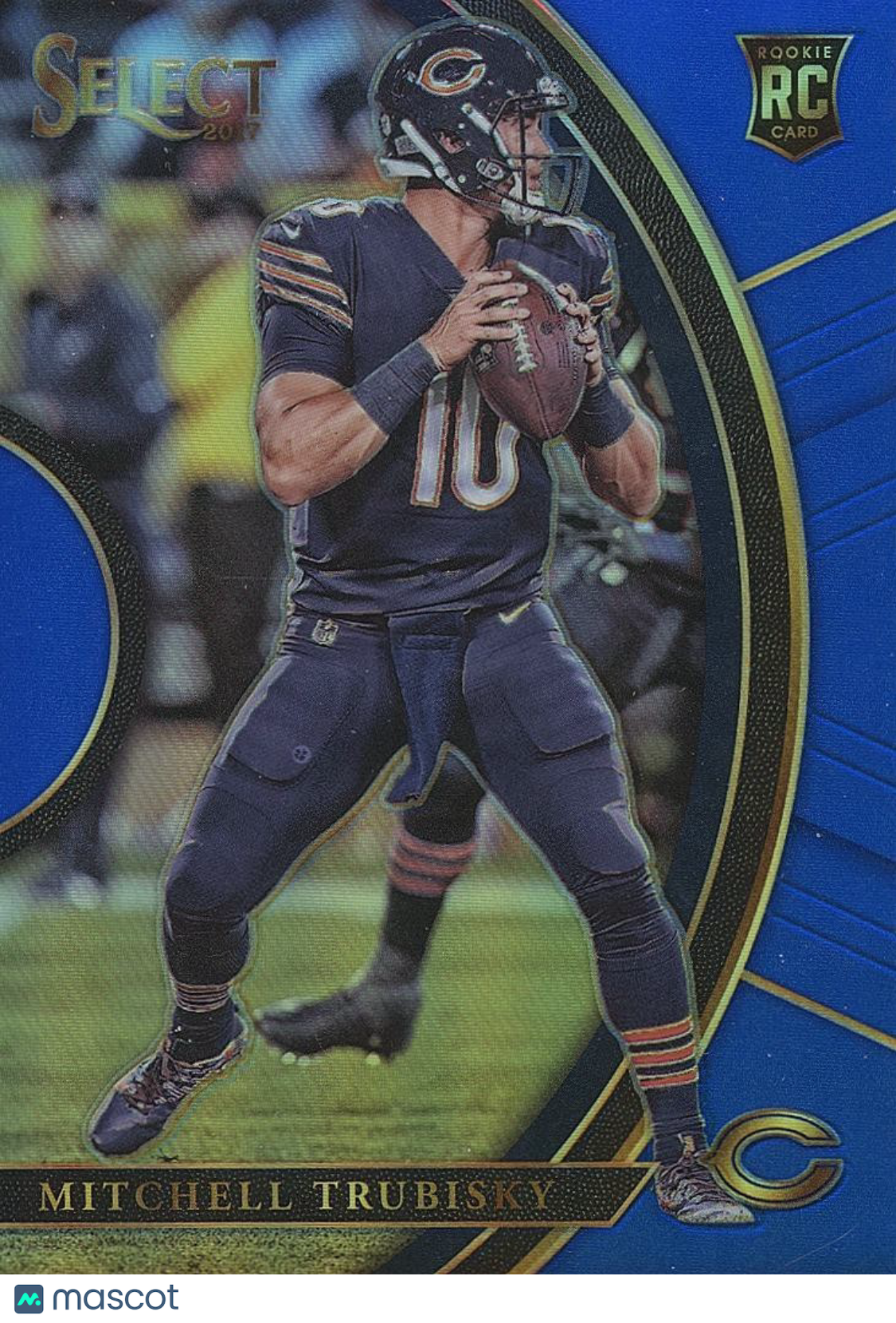 Mitchell Trubisky 2017 Select BLUE Prizm Rookie RC Chicago Bears Bills 7/149 #72