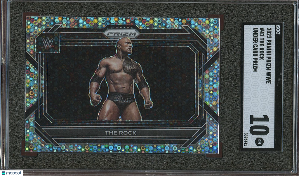 The Rock 2023 Prizm Undercard Disco Prizm WWE Wrestling #41 SGC 10