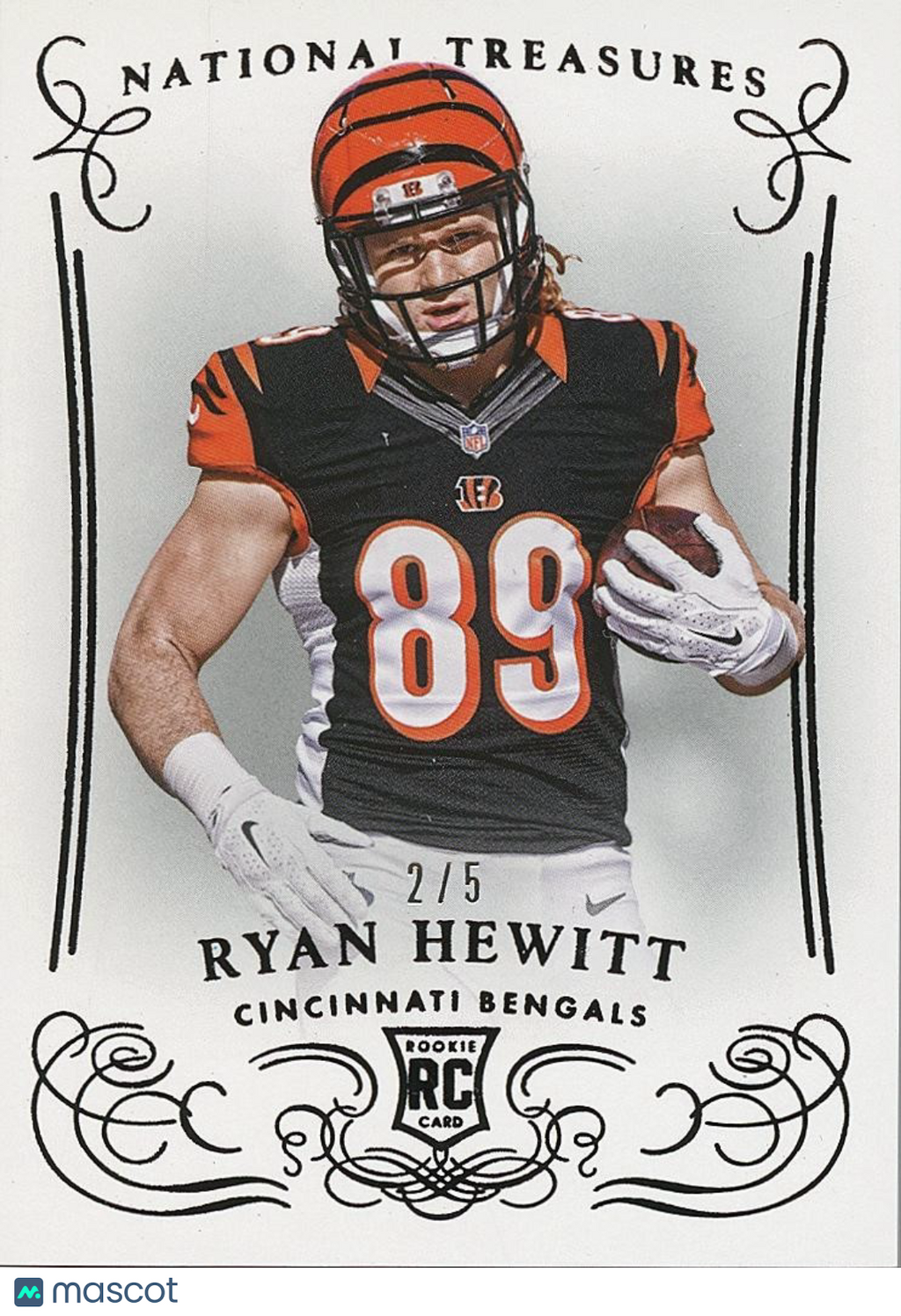 Ryan Hewitt 2014 National Treasures Rookie RC SSP Cincinnati Bengals 2/5 #193