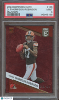 Dorian Thompson-Robinson 2023 Elite Maroon Rookie RC Browns 98/149 PSA 9