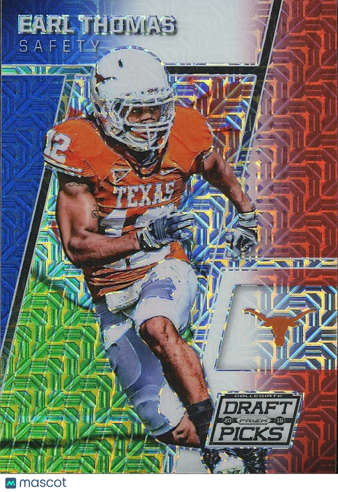 Earl Thomas 2016 Prizm Draft Red White & Blue Prizm Texas Longhorns 17/25