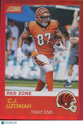 C.J. Uzomah 2019 Score Red Zone SSP SHORTPRINT Cincinnati Bengals 16/20