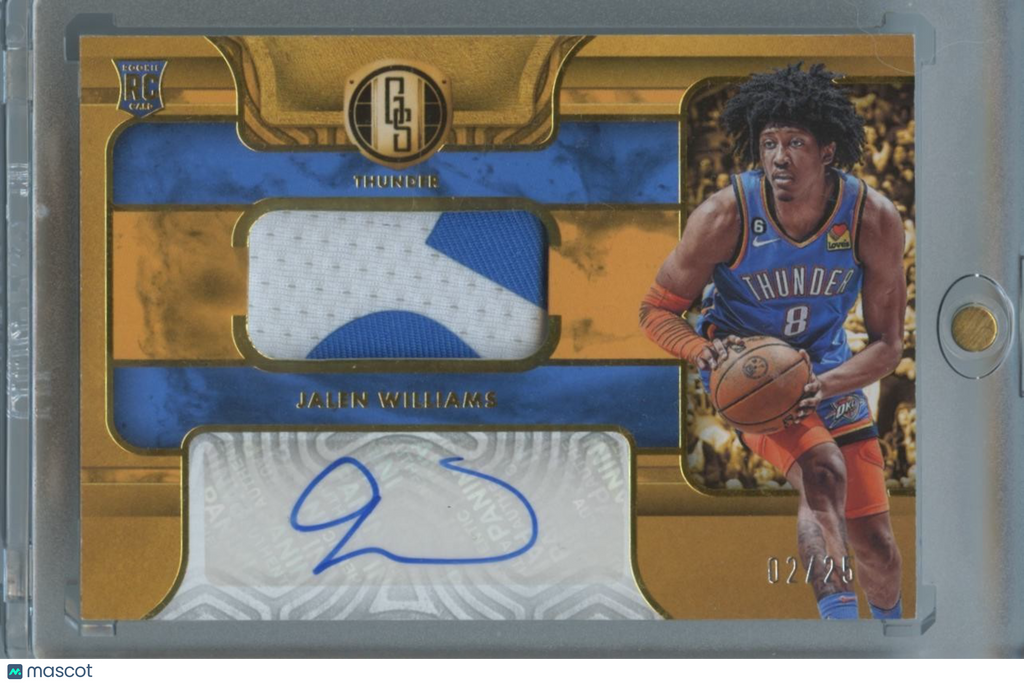 Jalen Williams 2022-23 Gold Standard Auto Autograph Patch RC OKC Thunder 2/25