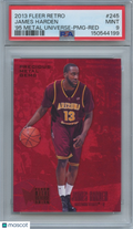 James Harden 2013 Fleer Retro Precious Metal Gems Red Arizona State 95/150 PSA 9