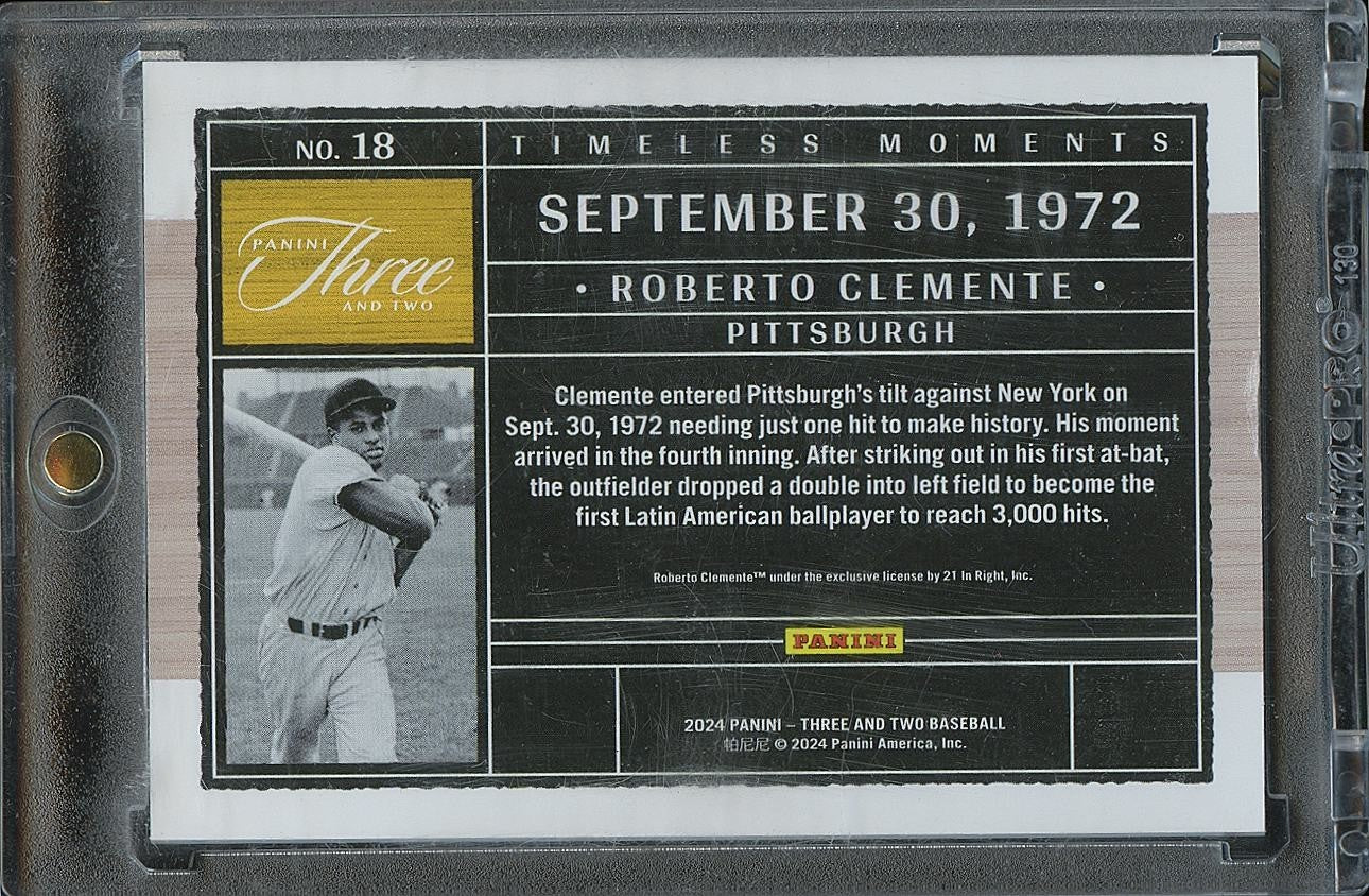 Roberto Clemente 2024 Three & Two Timeless Moments Pittsburgh Pirates 16/32