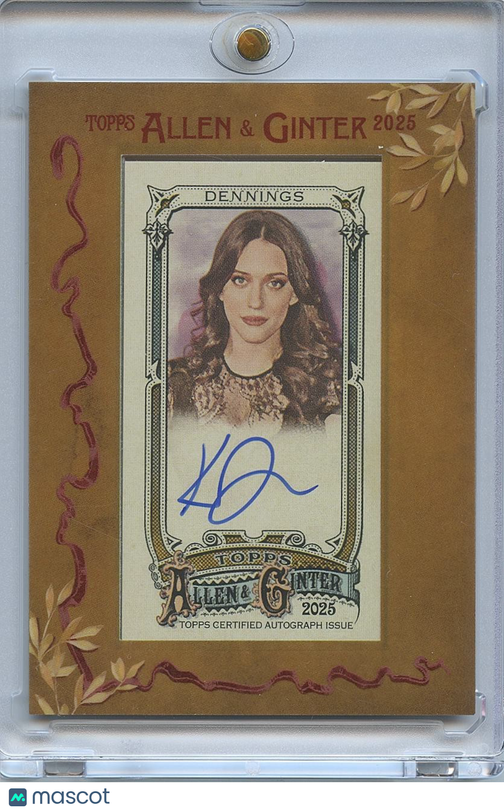 Kat Dennings 2025 Topps Allen & Ginter Auto Autograph Actress 2 Broke Girls