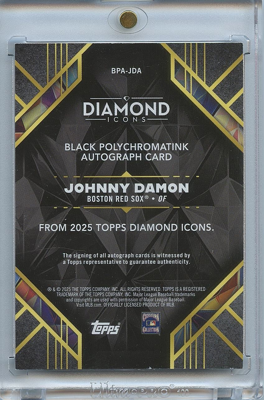 Johnny Damon 2025 Diamond Icons Auto Autograph Boston Red Sox 5/15