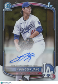 Hyun-Seok Jang 2025 Bowman Chrome 1st Auto Autograph RC Los Angeles Dodgers