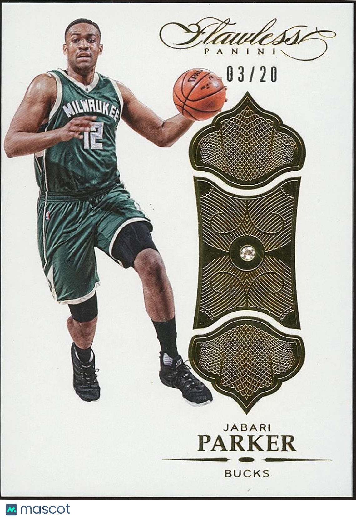 Jabari Parker 2015-16 Flawless Diamond Gem Milwaukee Bucks 3/20