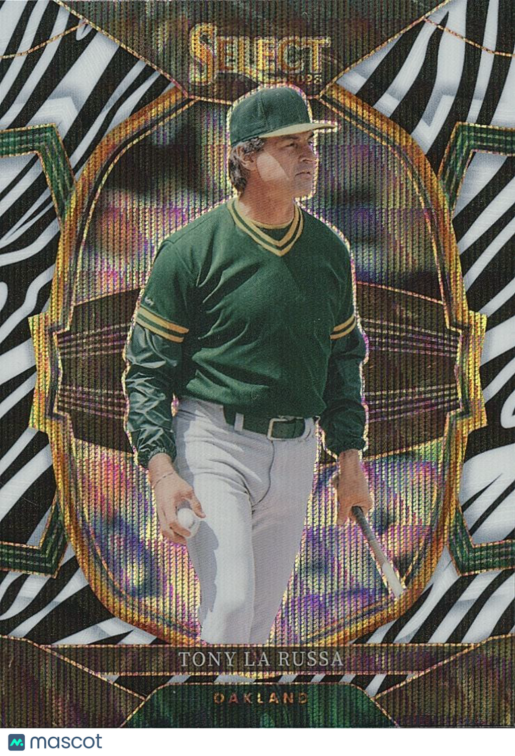 Tony La Russa 2023 Select Zebra Prizm SSP SHORTPRINT Oakland Athletics