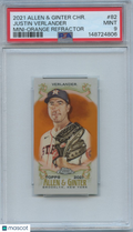 Justin Verlander 2021 Allen & Ginter MINI Orange Refractor 11/25 Astros PSA 9