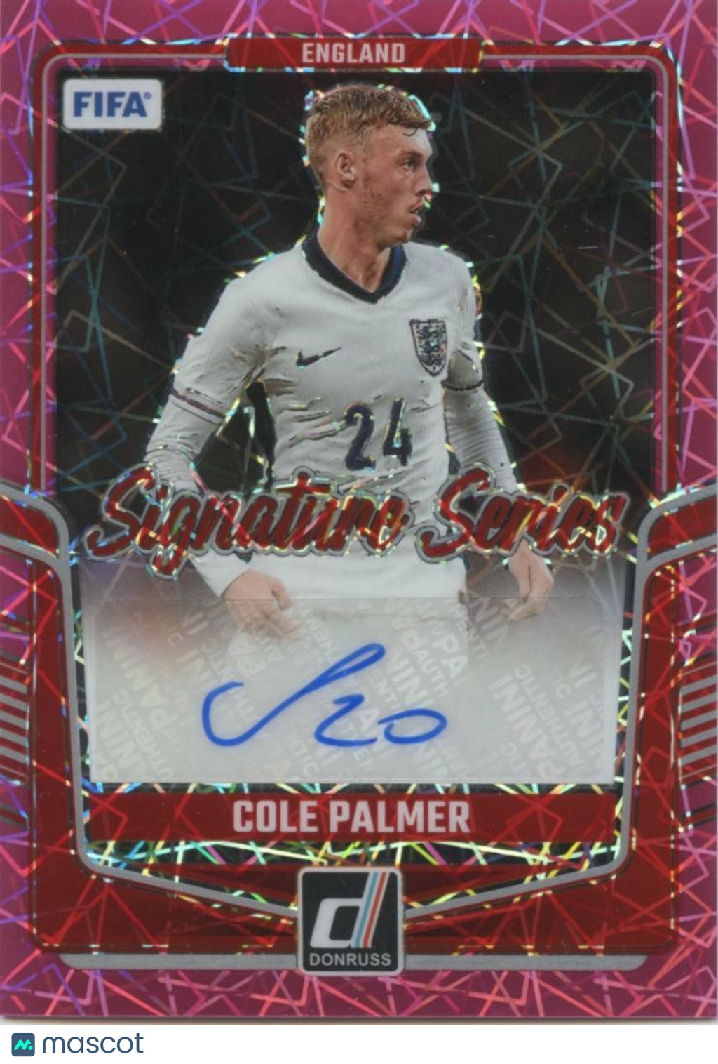 Cole Palmer 2024-25 Optic Pink Signature Series Auto Autograph SSP England