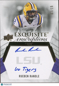 Rueben Randle 2012 UD Exquisite Inscription Auto Autograph LSU Tigers 3/15