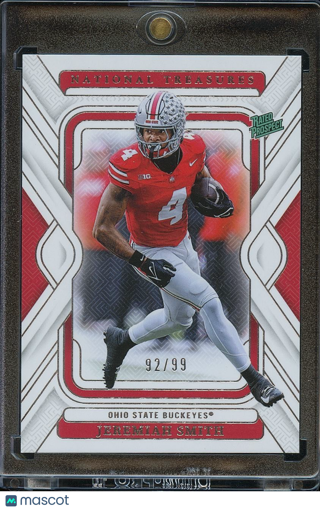 Jeremiah Smith 2025 National Treasures Rookie RC Ohio State Buckeyes 92/99