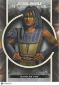 Quinlan Vos 2022 Topps Star Wars Masterwork Black SSP 2/5 #30