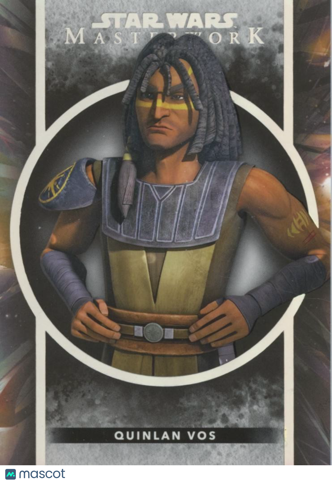 Quinlan Vos 2022 Topps Star Wars Masterwork Black SSP 2/5 #30