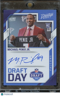 Michael Penix Jr. 2024 Prestige Draft Day On Card Auto Autograph RC SSP Falcons