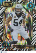 Shaq Thompson 2024 Select Club Level Zebra Prizm SSP SHORTPRINT Panthers