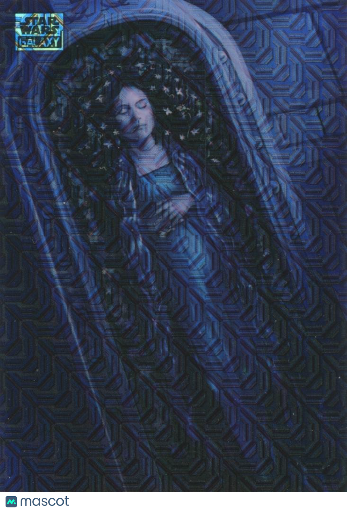 Padme Amidala's Funeral Topps Star Wars Galaxy Mojo Refractor 10/50
